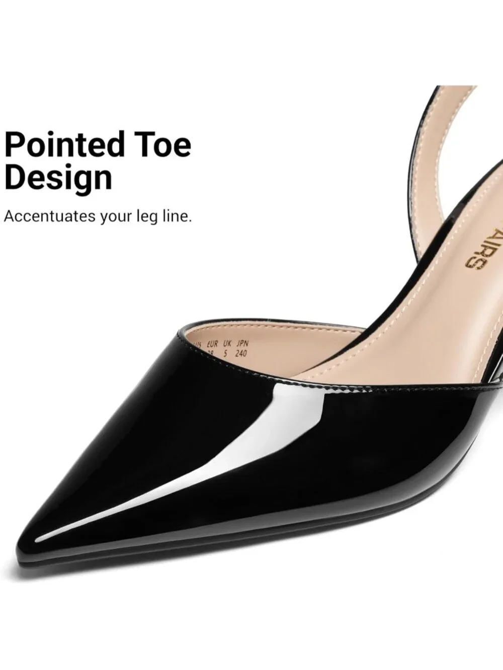 DREAM PAIRS Women's Black Slingback Lace Up Kitten Low Heel Ankle Strap Shoes